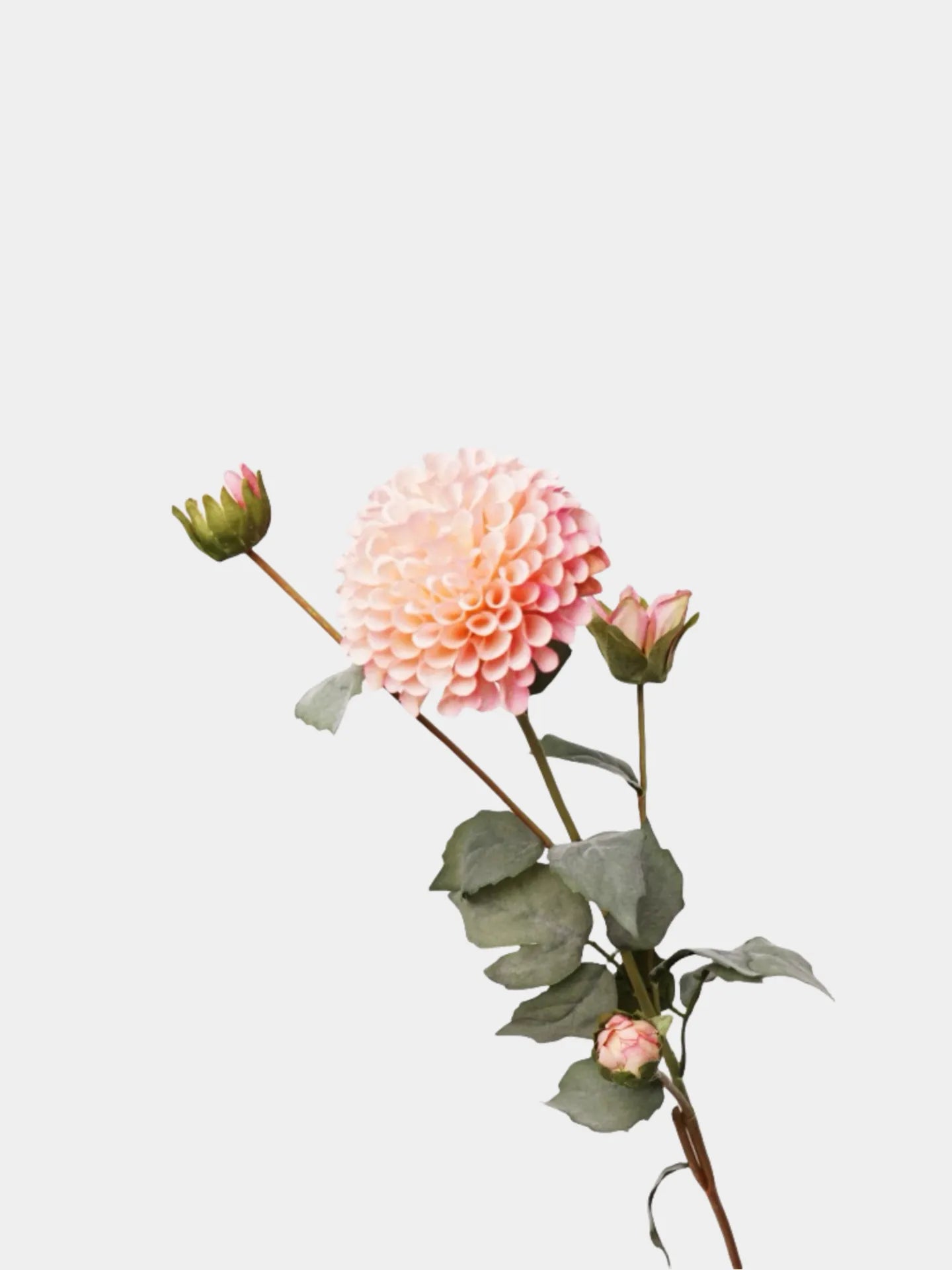 Artificial Dahlia Flower Branch -PInk
