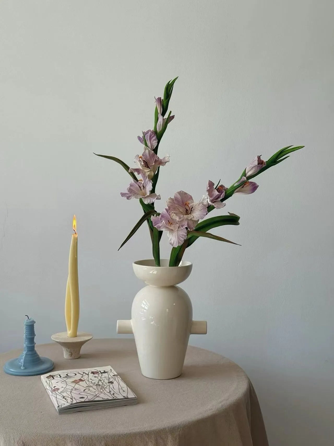 リアルタッチ人工グラジオラスの花 – ラベンダー