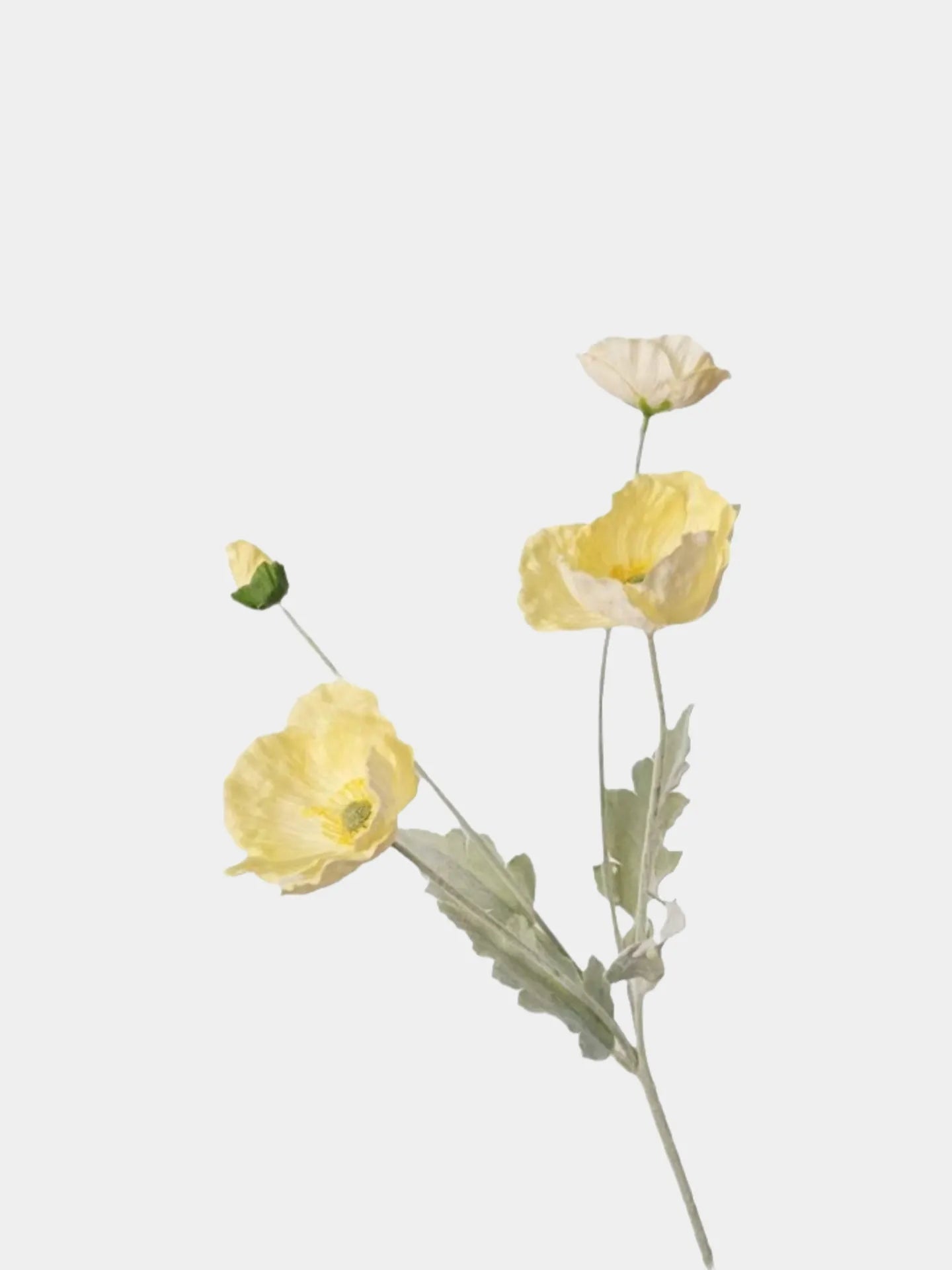 Artificial Poppy Flower Stem