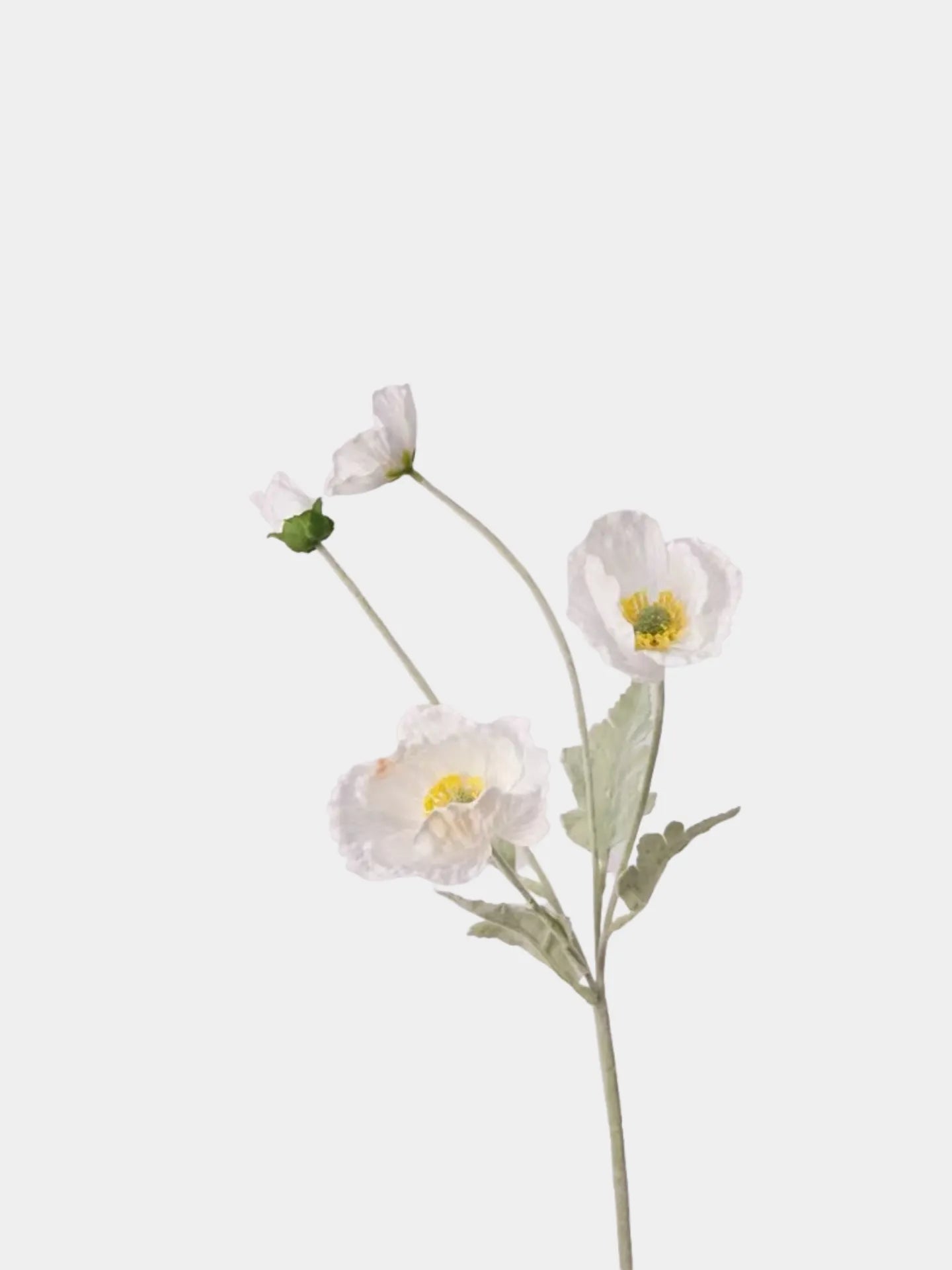 Artificial Poppy Flower Stem