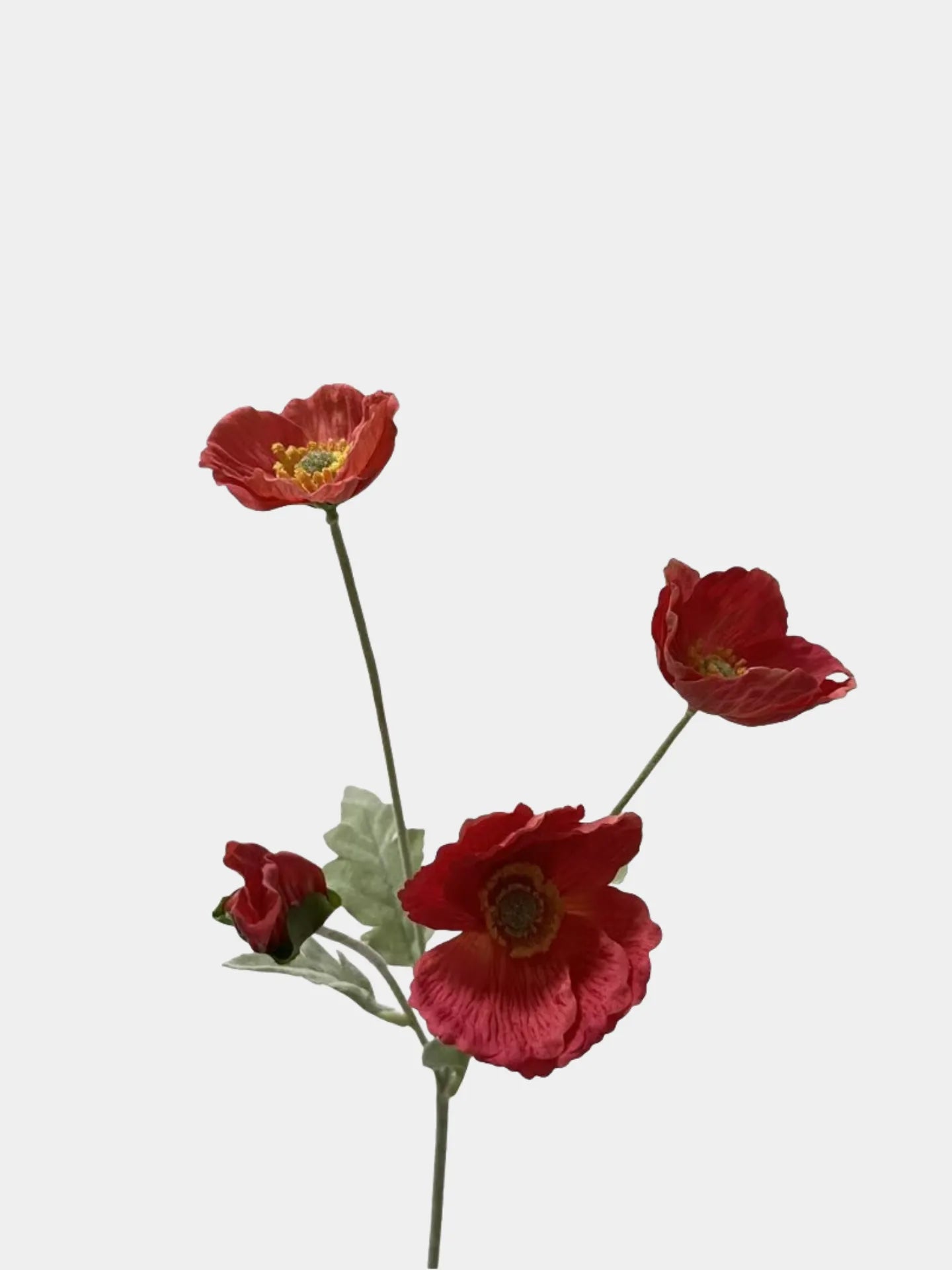 Artificial Poppy Flower Stem
