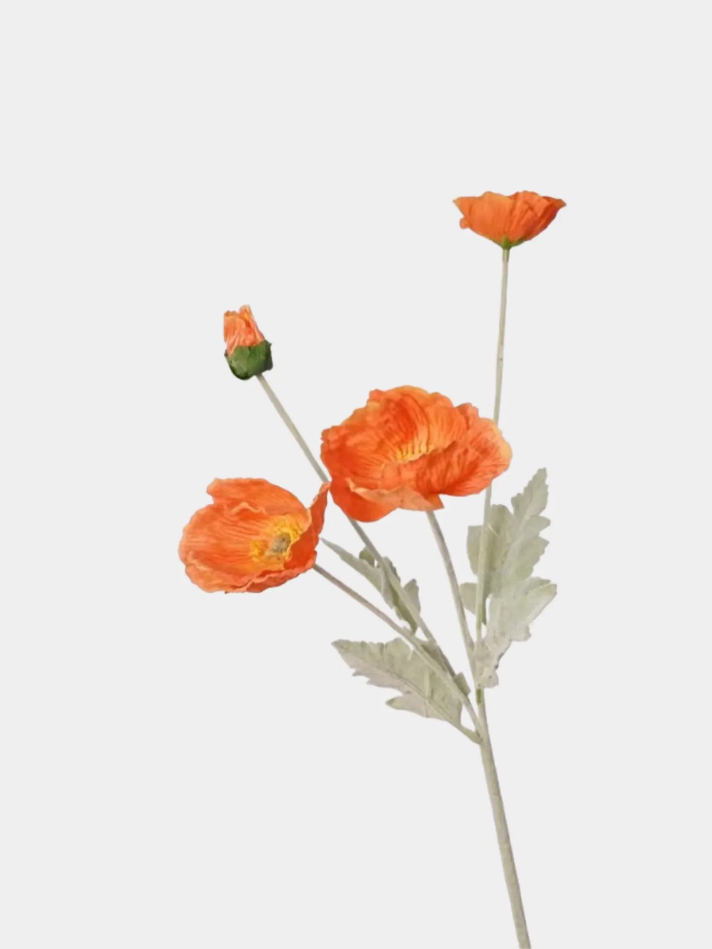Artificial Poppy Flower Stem