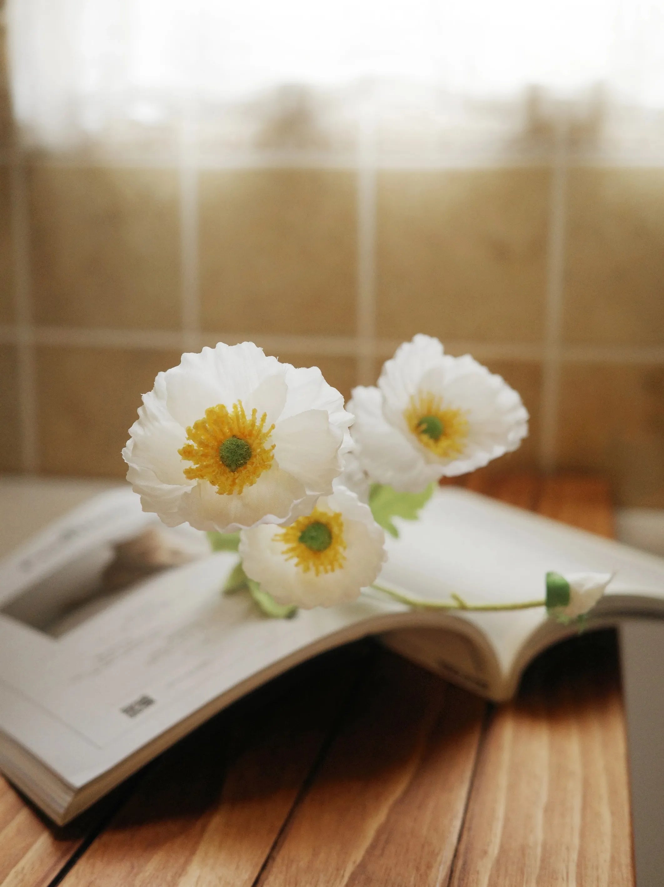 Real Touch Artificial Poppy Flowers