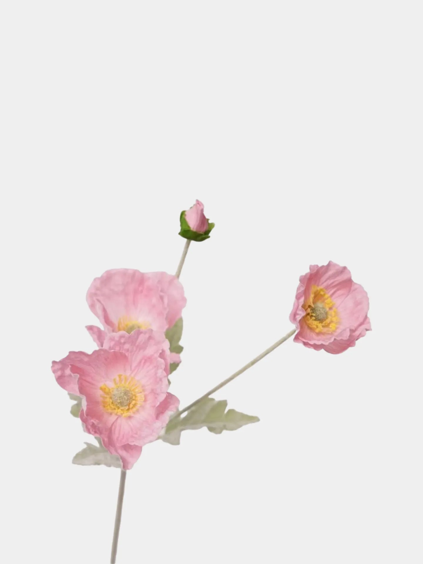 Artificial Poppy Flower Stem
