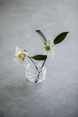 Artisan Glass Flower Frog & Ceramic Ikebana Bowl Set