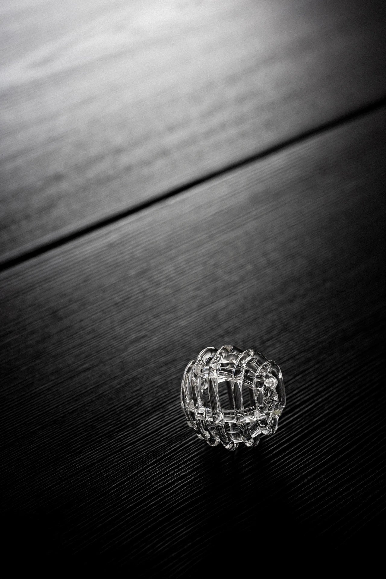 Artisan Glass Flower Frog & Ceramic Ikebana Bowl Set