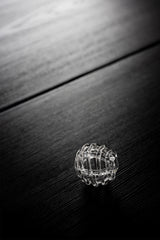 Artisan Glass Flower Frog & Ceramic Ikebana Bowl Set