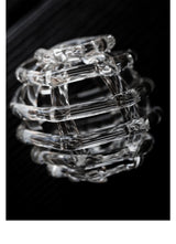 Artisan Glass Flower Frog & Ceramic Ikebana Bowl Set