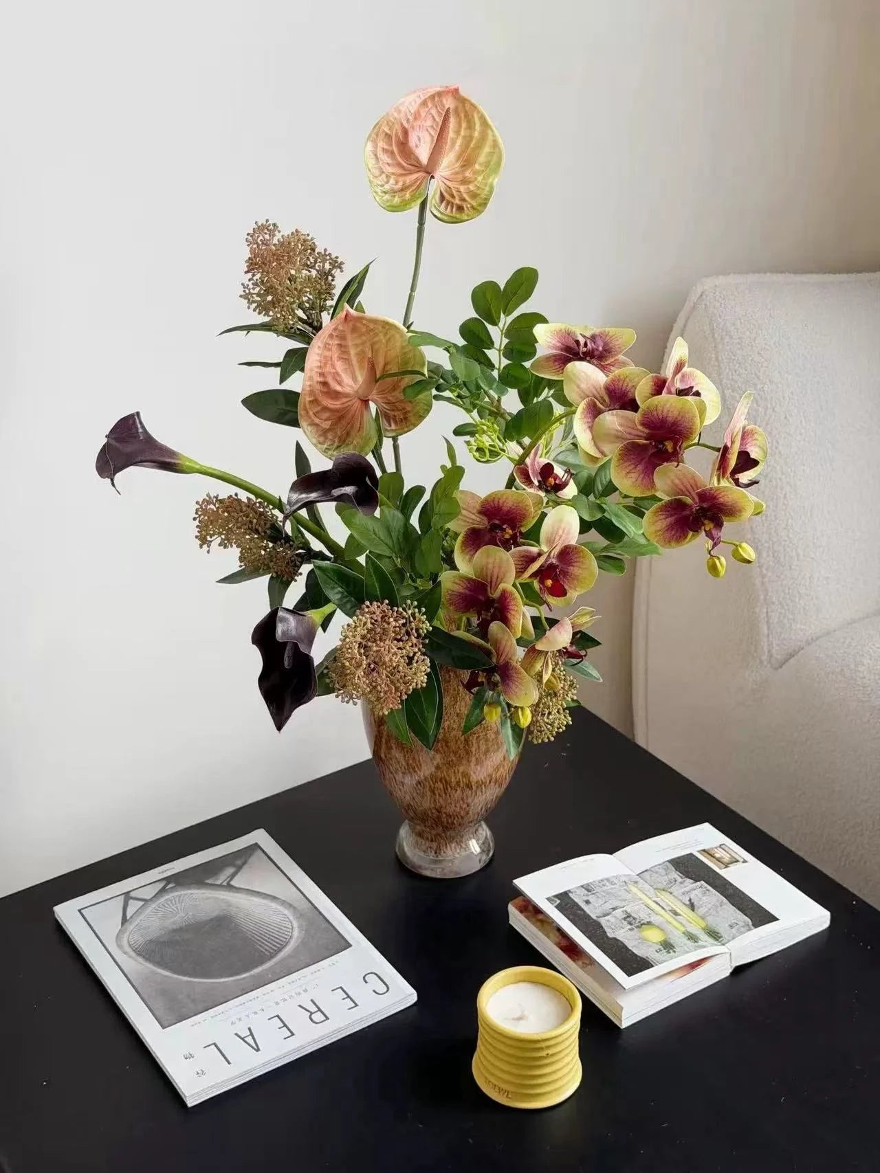 Caramel Silhouette - Faux Floral Arrangement