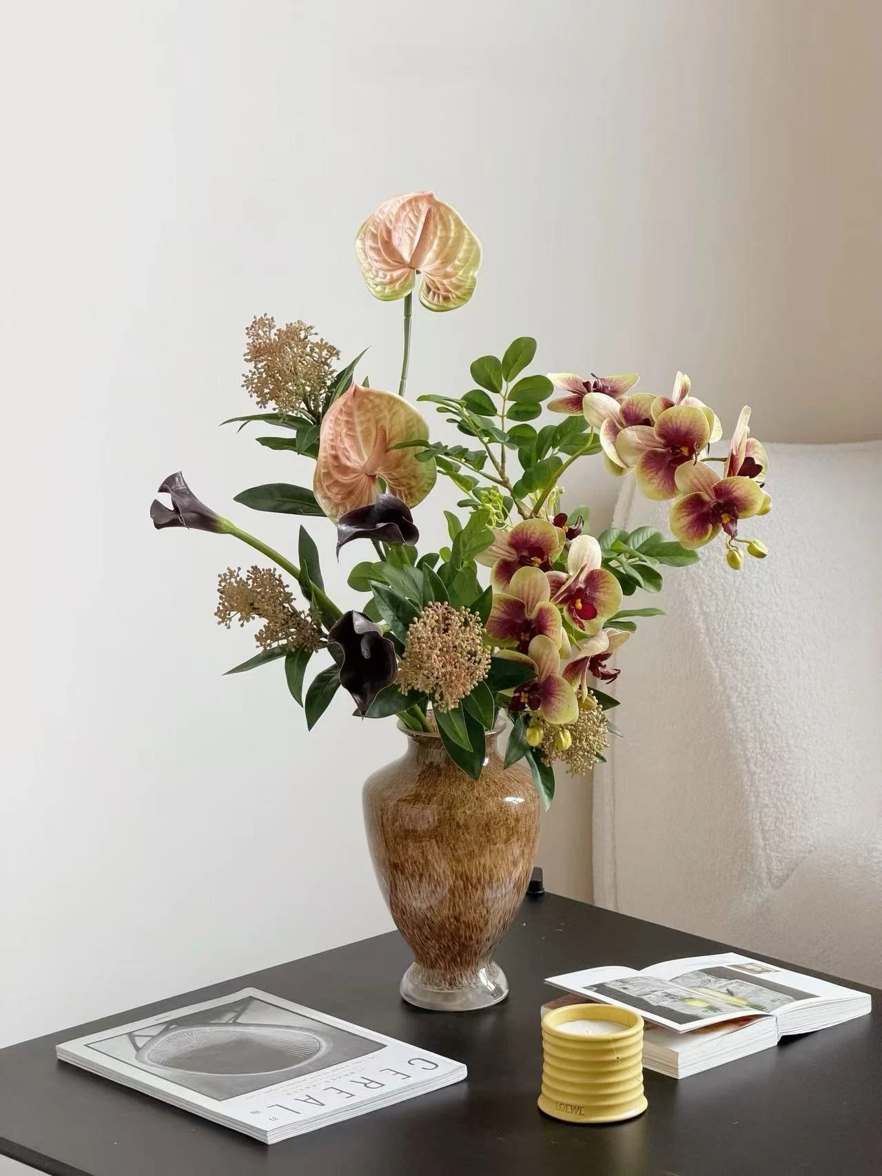 Caramel Silhouette - Faux Floral Arrangement
