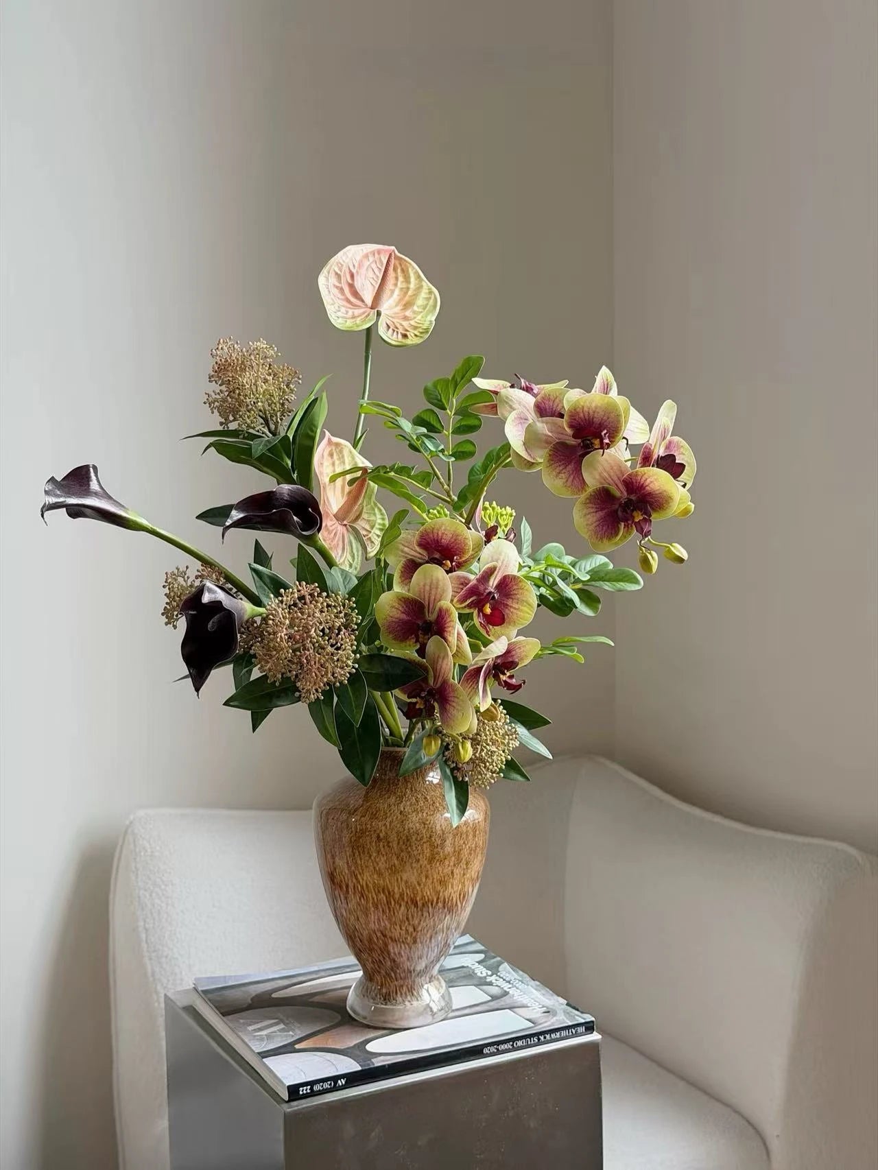 Caramel Silhouette - Faux Floral Arrangement