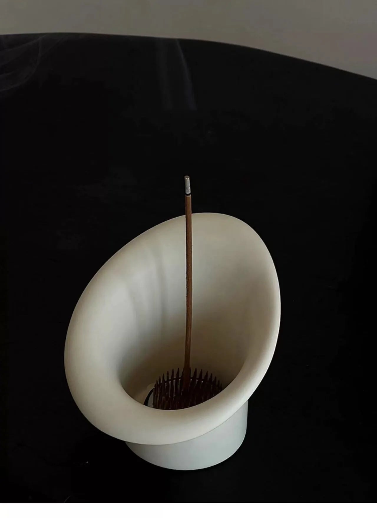 Ceramic Ikebana Vase with Removable Flower Frog (Kenzan)
