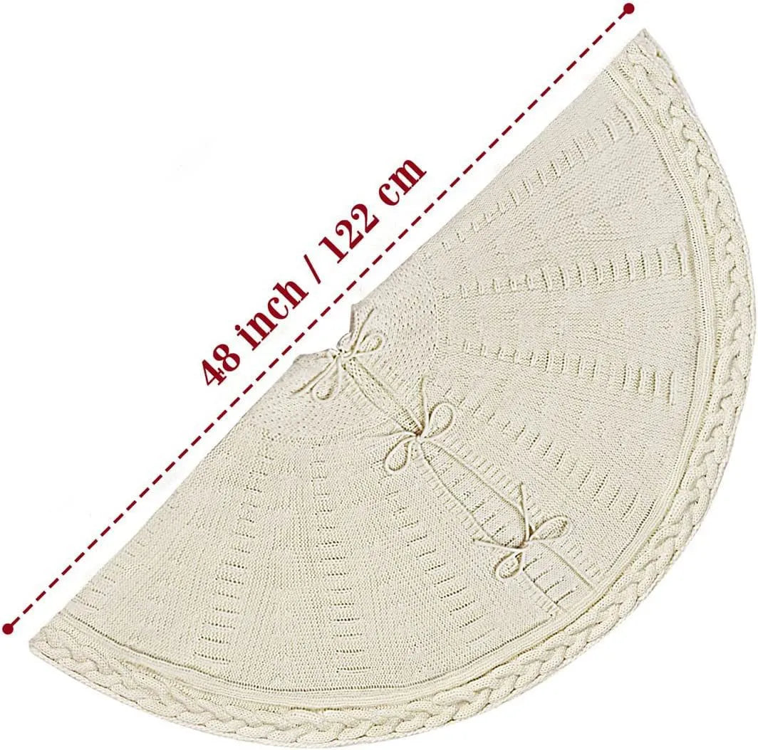 Knitted Christmas Tree Skirt