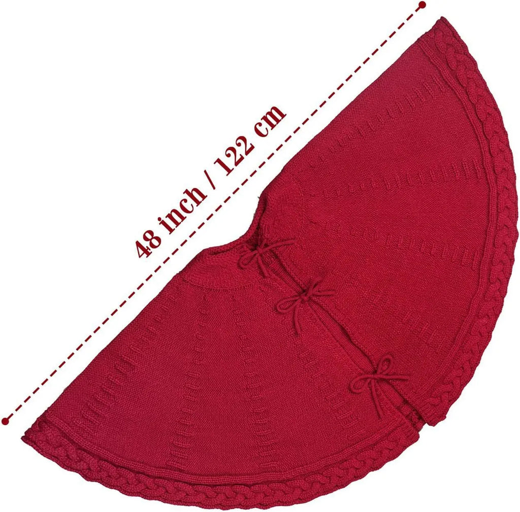 Knitted Christmas Tree Skirt