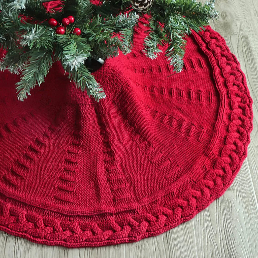 Knitted Christmas Tree Skirt