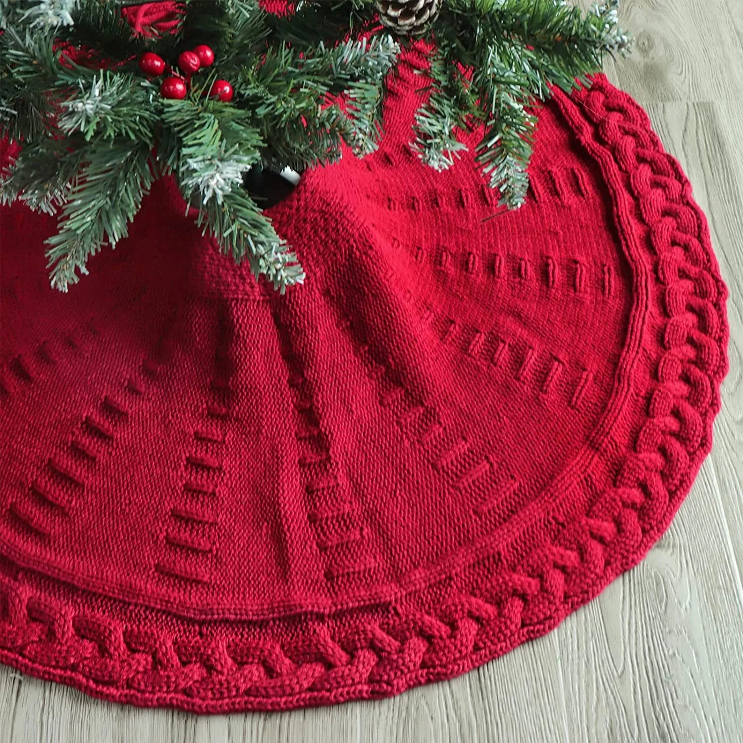 Knitted Christmas Tree Skirt