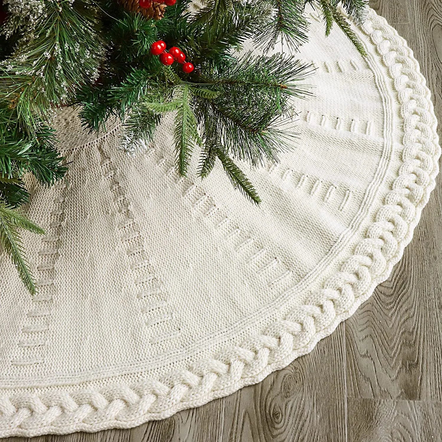 Knitted Christmas Tree Skirt