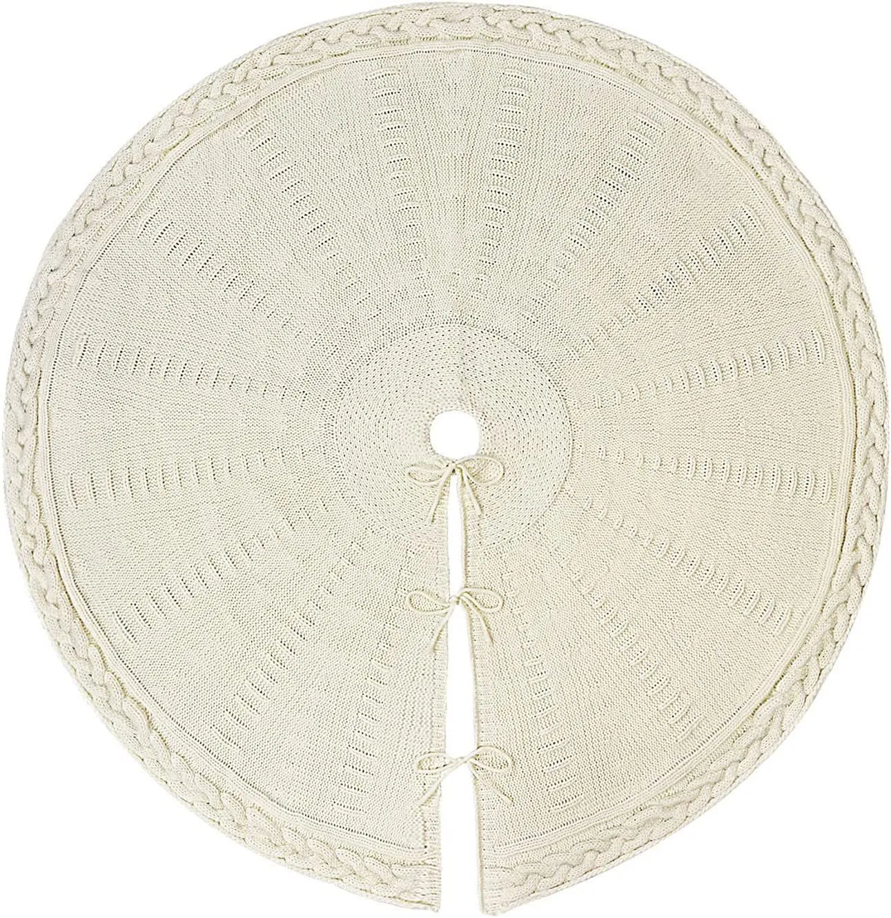 Knitted Christmas Tree Skirt