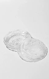 Clear Ripple Glass Incense Holder