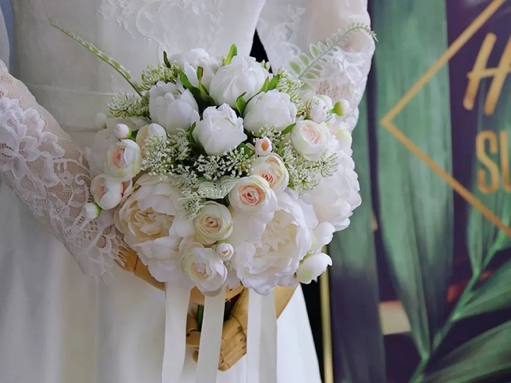 Elegant Bridal Bouquet –Artificial Wedding Flowers