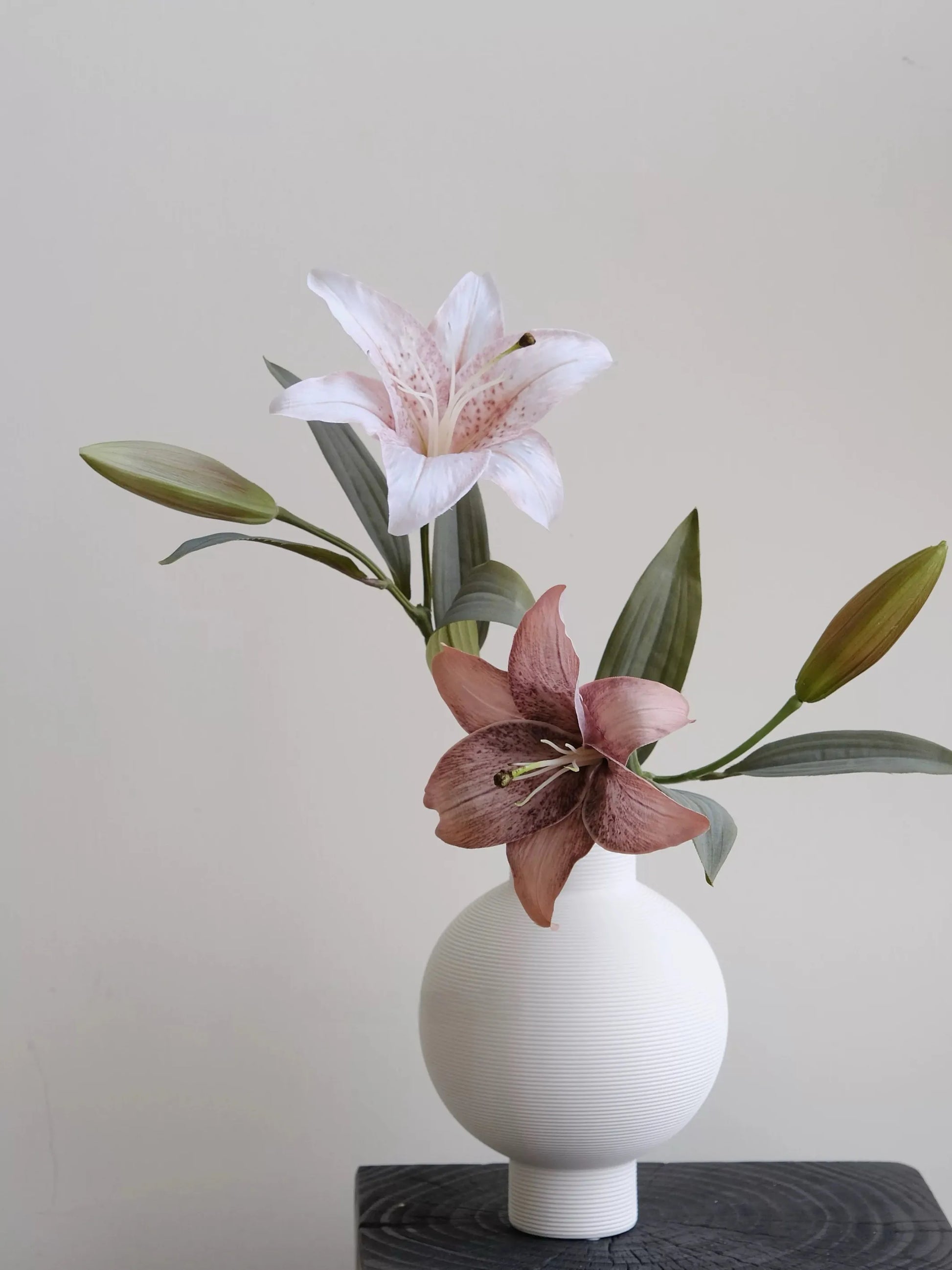 Elegant Faux Lily Flower – Two Stems