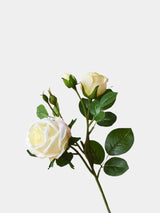 Künstliche Blumen Gefälschte Rosen – 18,9" Dreifache Blüte mit Knospe 