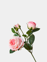 Künstliche Blumen Gefälschte Rosen – 18,9" Dreifache Blüte mit Knospe 