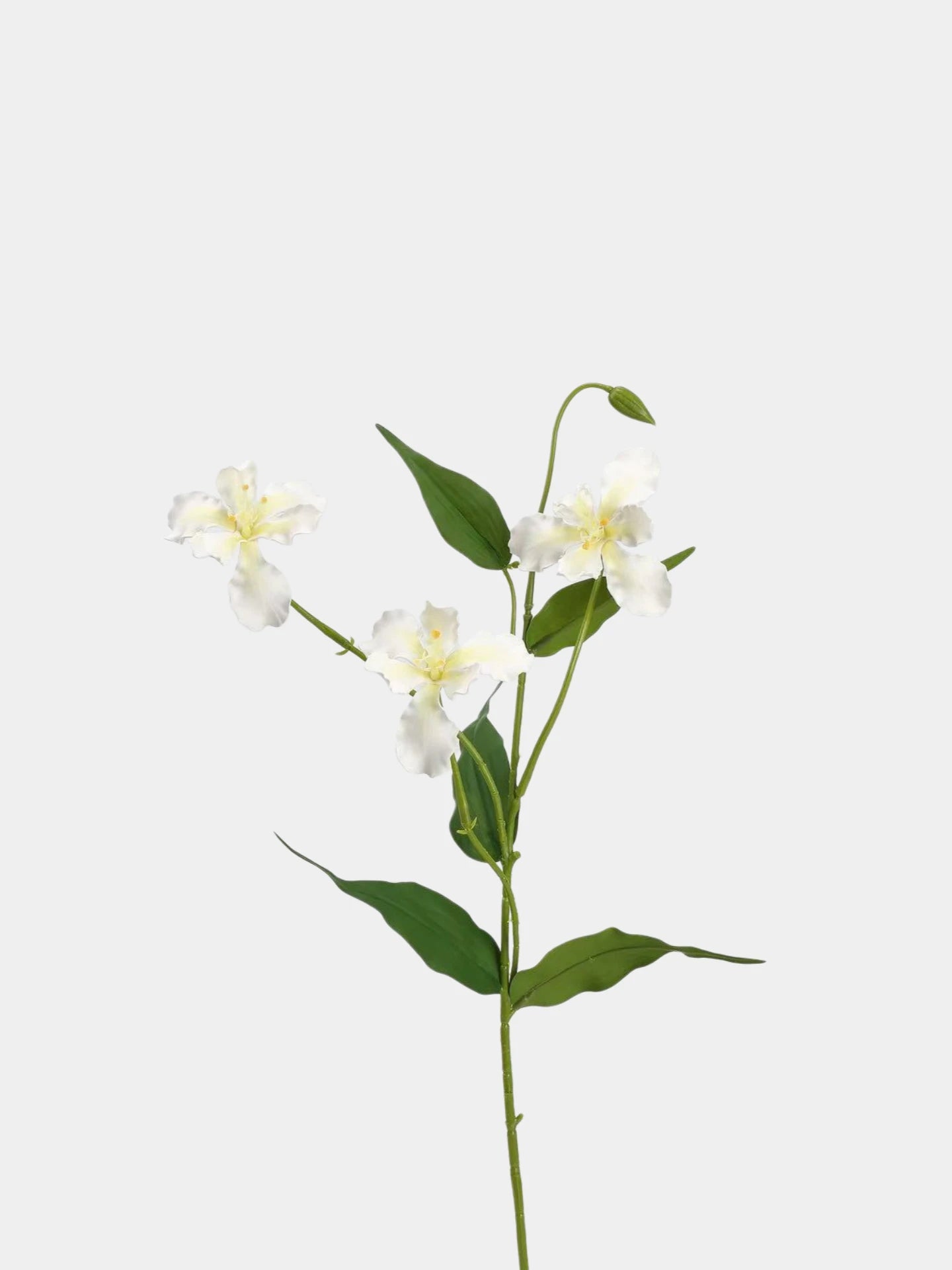 Faux 3-Head Iris Flower Spray– 31"