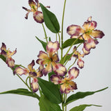 Faux 3-Head Iris Flower Spray– 31"