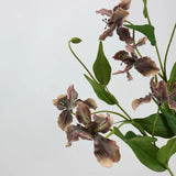 Faux 3-Head Iris Flower Spray– 31"