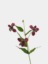 Faux 3-Head Iris Flower Spray– 31"