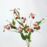 Faux 3-Head Iris Flower Spray– 31"