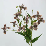 Faux 3-Head Iris Flower Spray– 31"