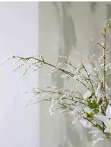 Faux 5-Fork  Spiraea Spray Stem