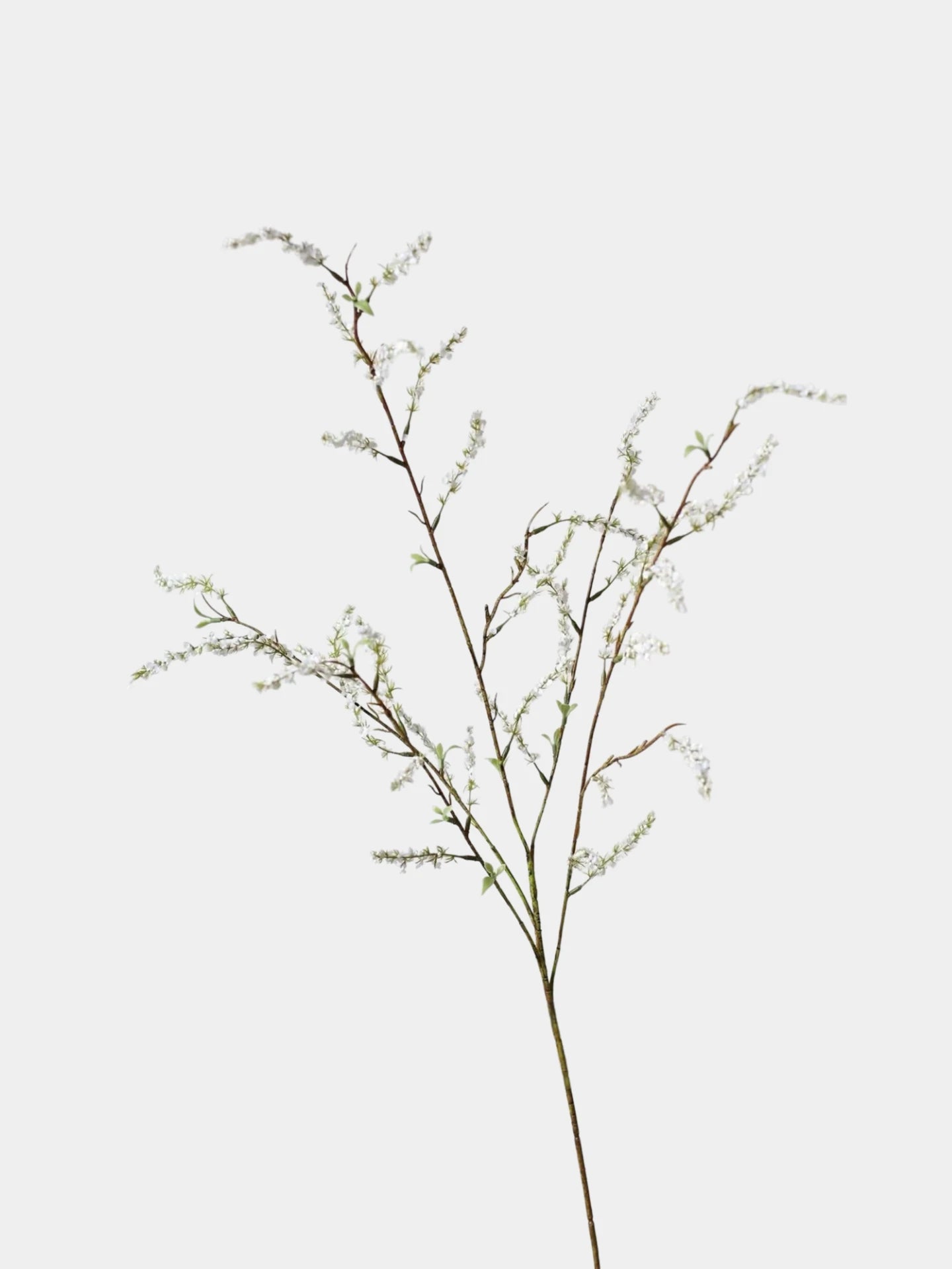 Faux 5-Fork  Spiraea Spray Stem