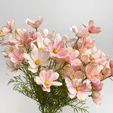 Faux 6-Head Cosmos Meadow Flower Stem – 24"/61cm