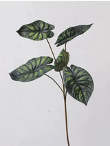 フェイク アロカシア エレファントイヤー リーフ ステム – グリーン 28"