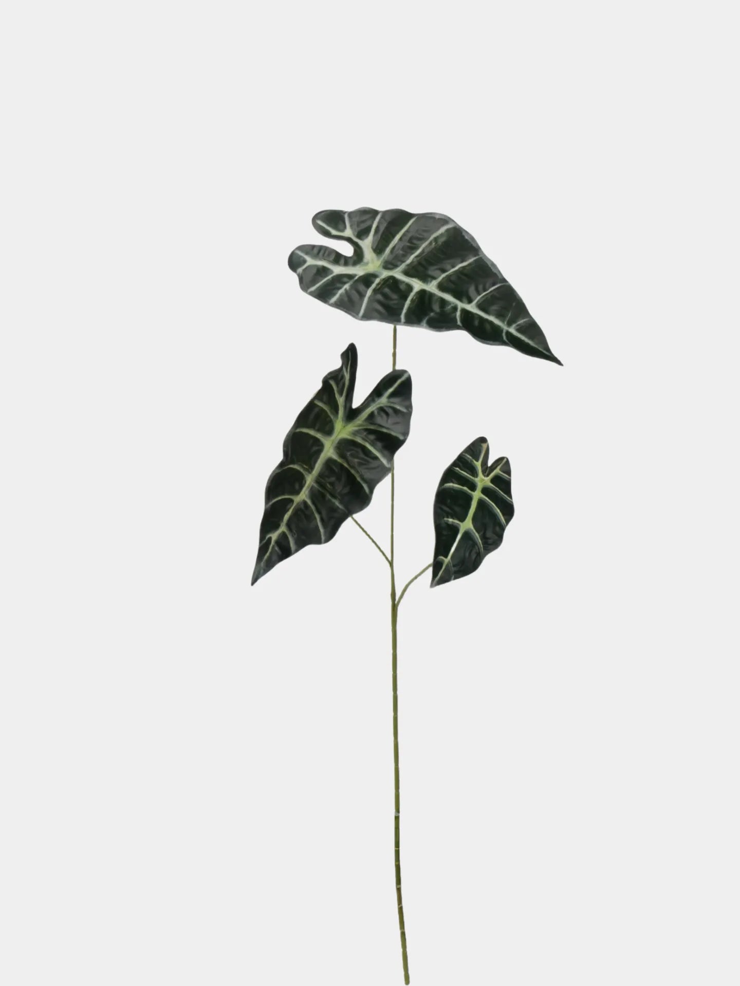 Faux Alocasia Leaf -Dark Green 28.7"