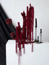 Faux Amaranthus Cascade Flower Stem in Burgundy – 45"