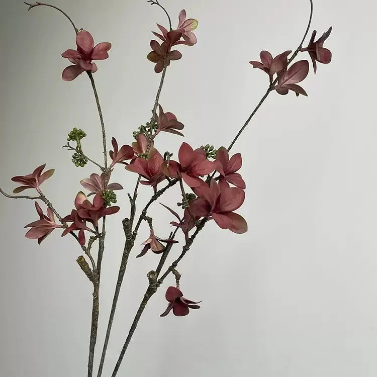 Faux Burgundy Leaf Stem