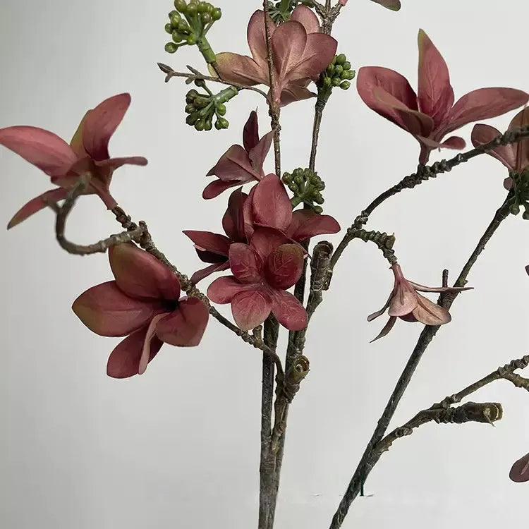 Faux Burgundy Leaf Stem