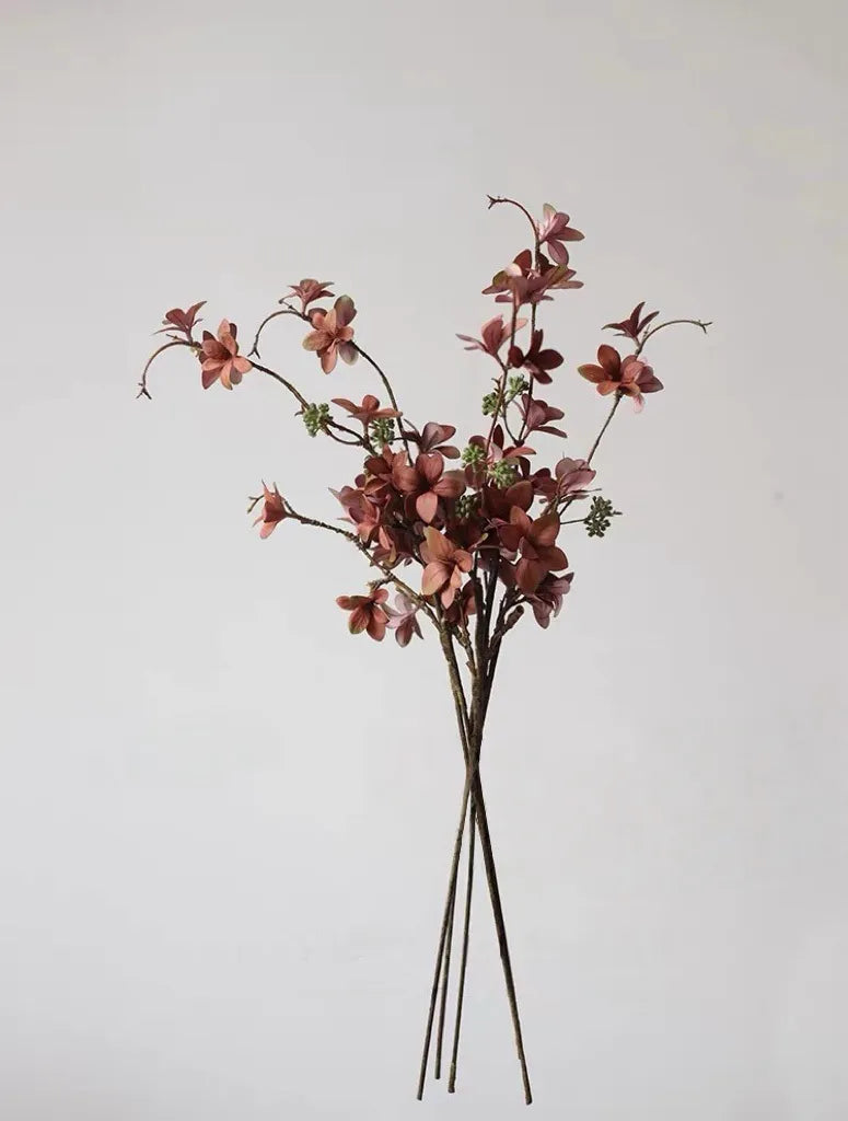 Faux Burgundy Leaf Stem