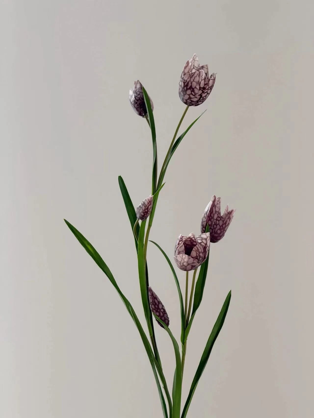 Faux Chequered Fritillaria Stem -27"