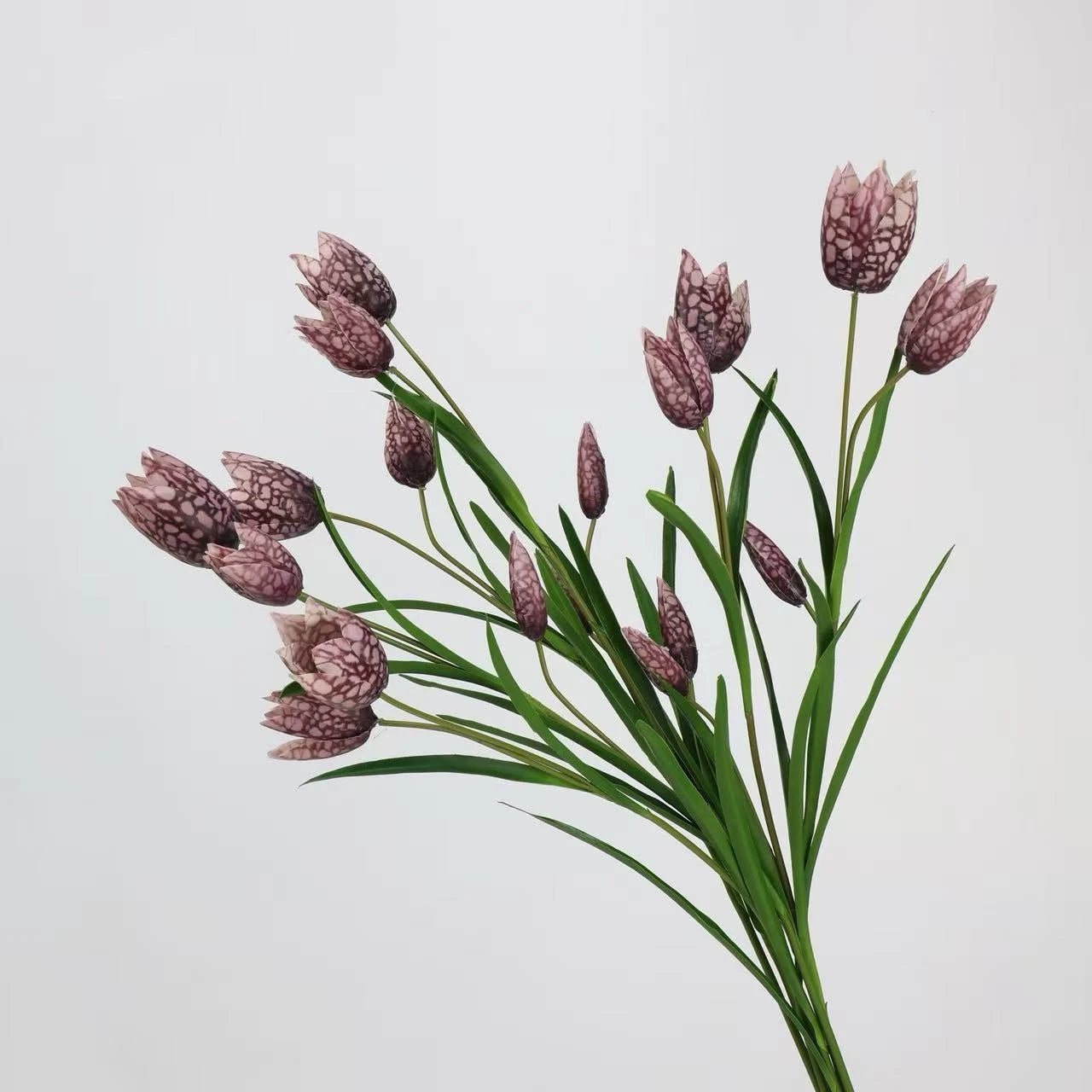 Faux Chequered Fritillaria Stem -27"
