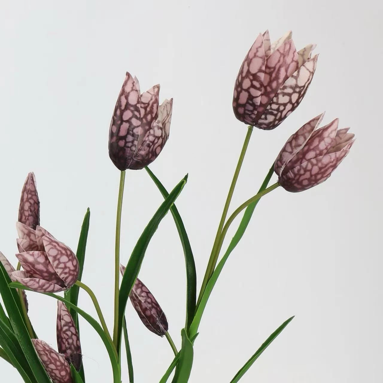 Faux Chequered Fritillaria Stem -27"