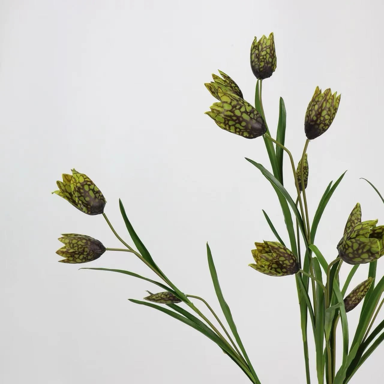 Faux Chequered Fritillaria Stem -27"