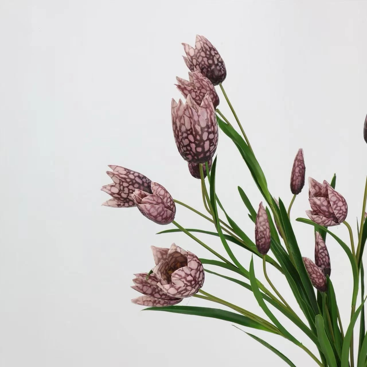 Faux Chequered Fritillaria Stem -27"