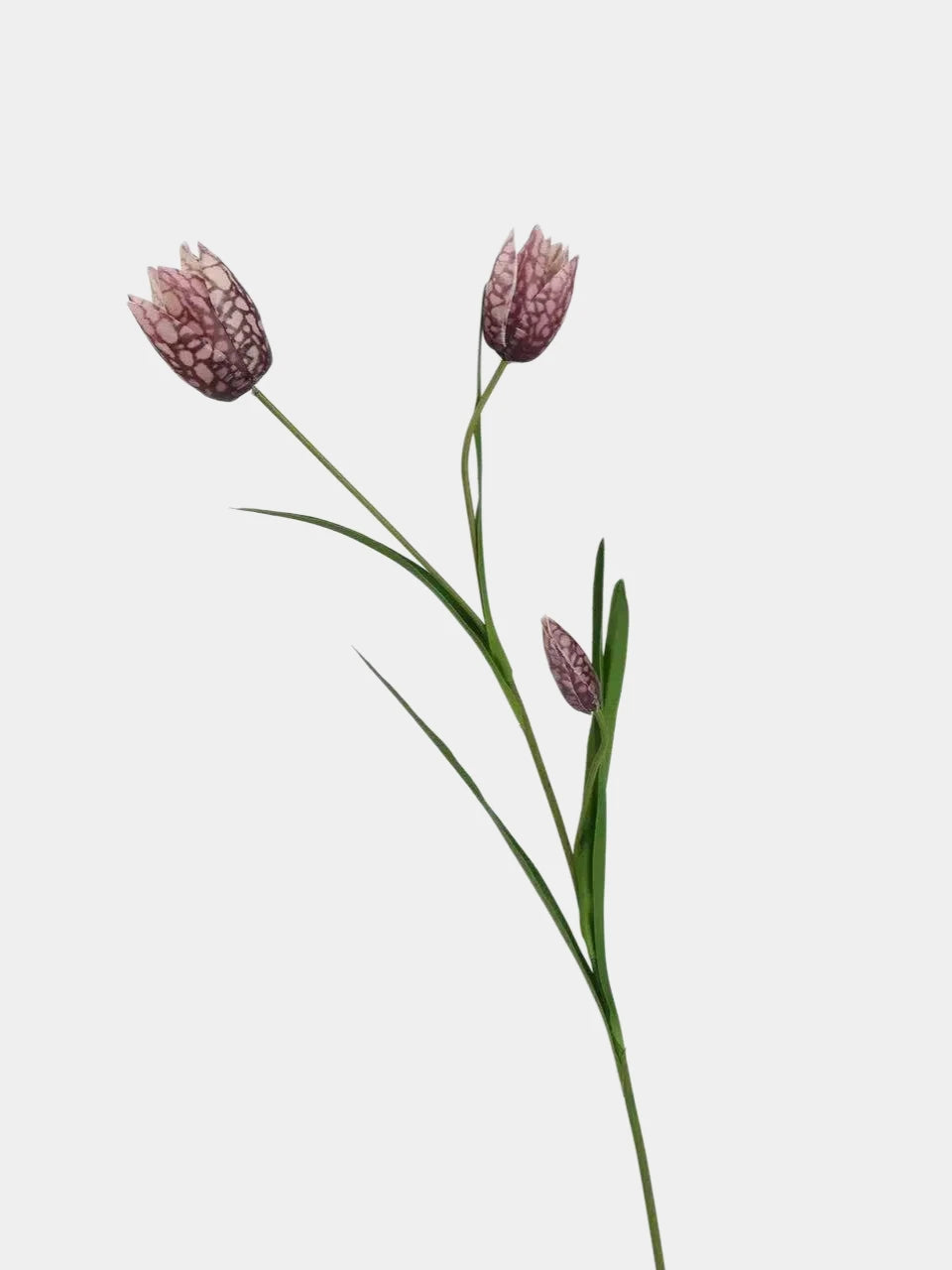 Faux Chequered Fritillaria Stem -27"