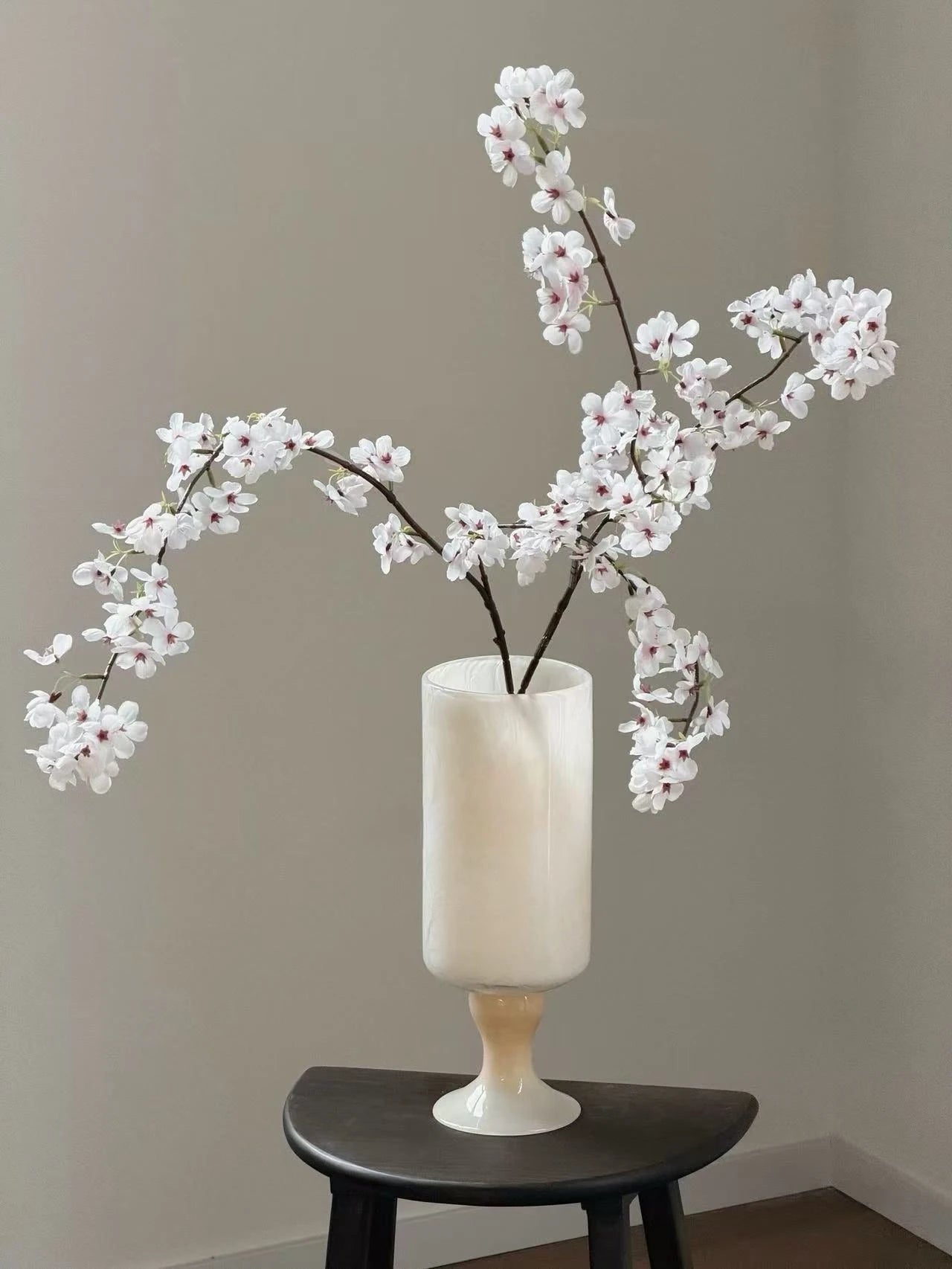 Faux Cherry Blossom Branches , Two-Stem –43"