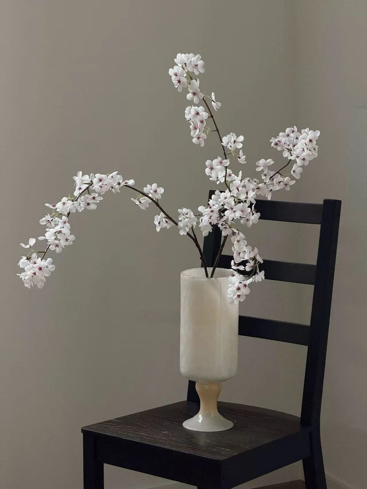 Faux Cherry Blossom Branches , Two-Stem –43"